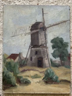 Huile sur carton signée A. Duwotock