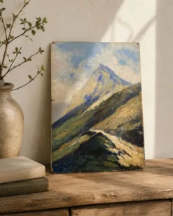 Huile sur panneau Jean-François Louis Merlet – Montségur, 1939