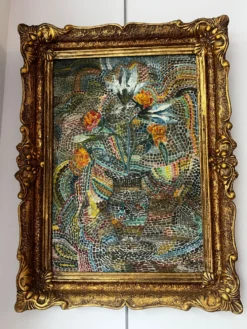 Huile sur panneau 1994 signée - fauvisme cubisme pointillisme