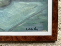 Huile sur papier signée Andrée Ruy Petroff