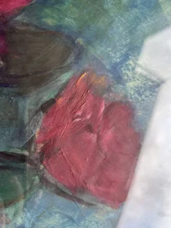 Huile sur papier signée Andrée Ruy Petroff