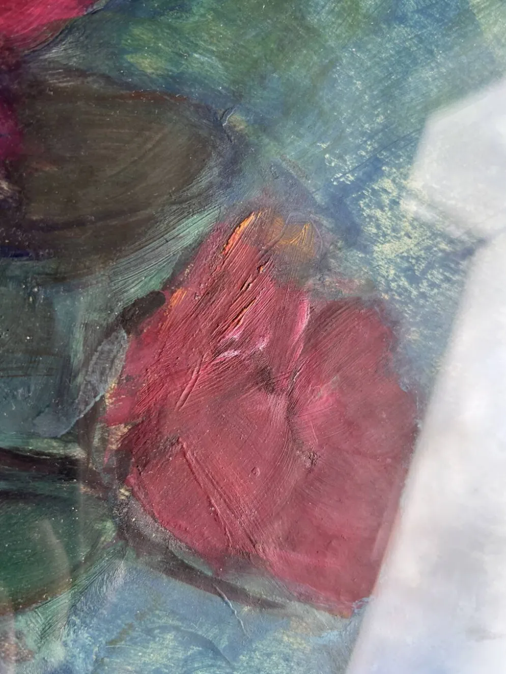 Huile sur papier signée Andrée Ruy Petroff