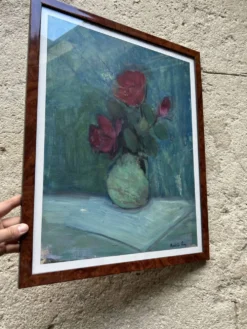 Huile sur papier signée Andrée Ruy Petroff