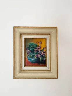 Huile sur toile dans son cadre - 33x39cm