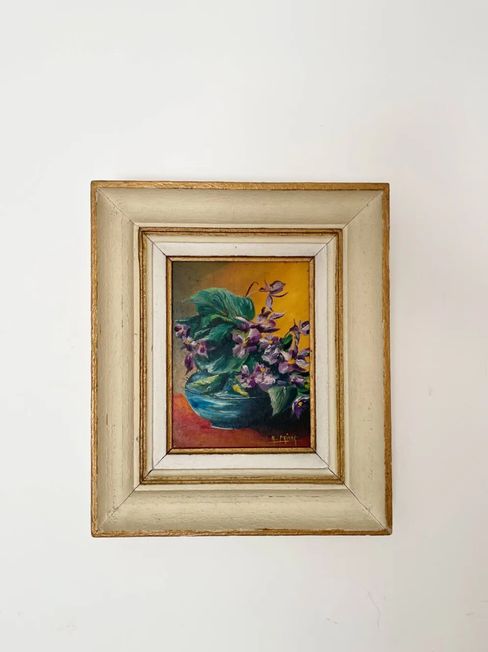 Huile sur toile dans son cadre - 33x39cm