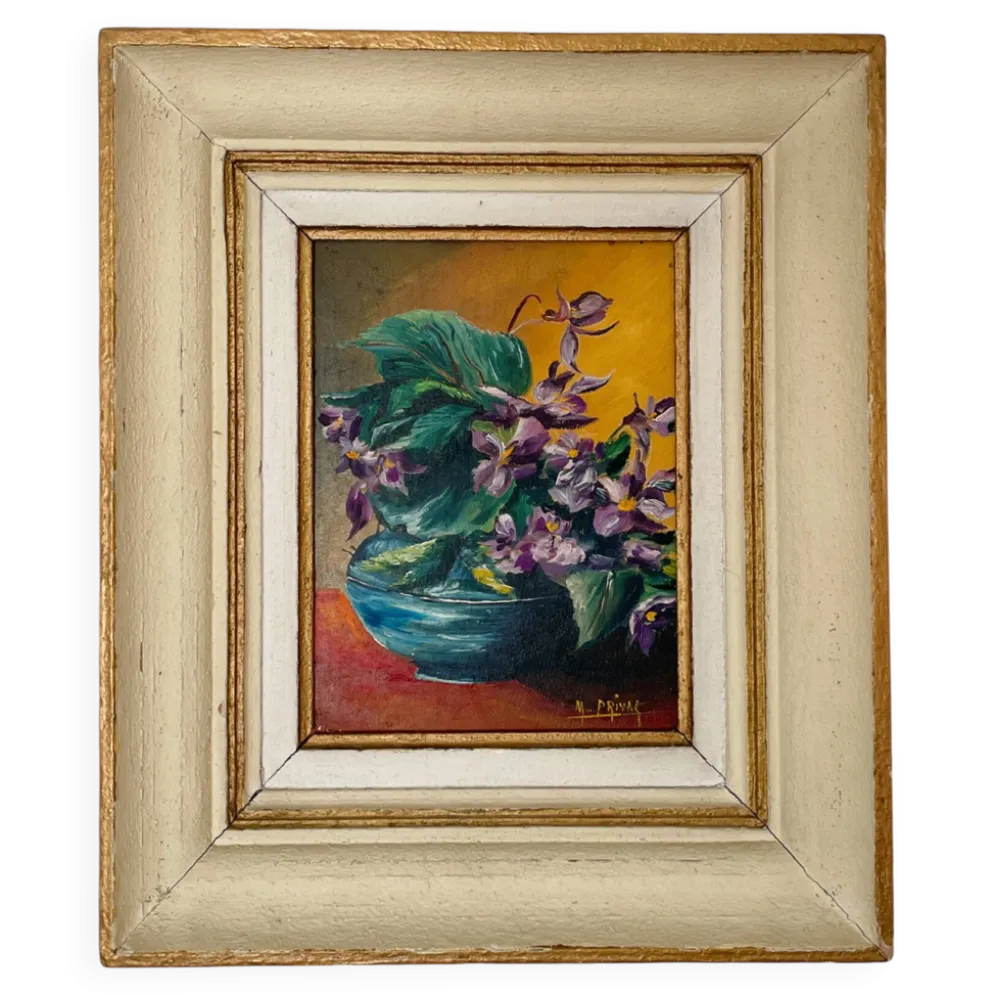 Huile sur toile dans son cadre - 33x39cm