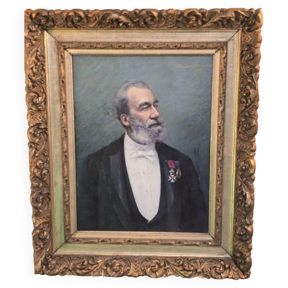 Huile sur toile datée de 1903.