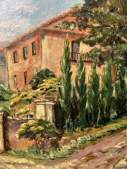 Huile sur toile encadrement en bois « Dans l’Esterel »