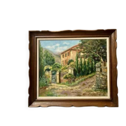 Huile sur toile encadrement en bois « Dans l’Esterel »