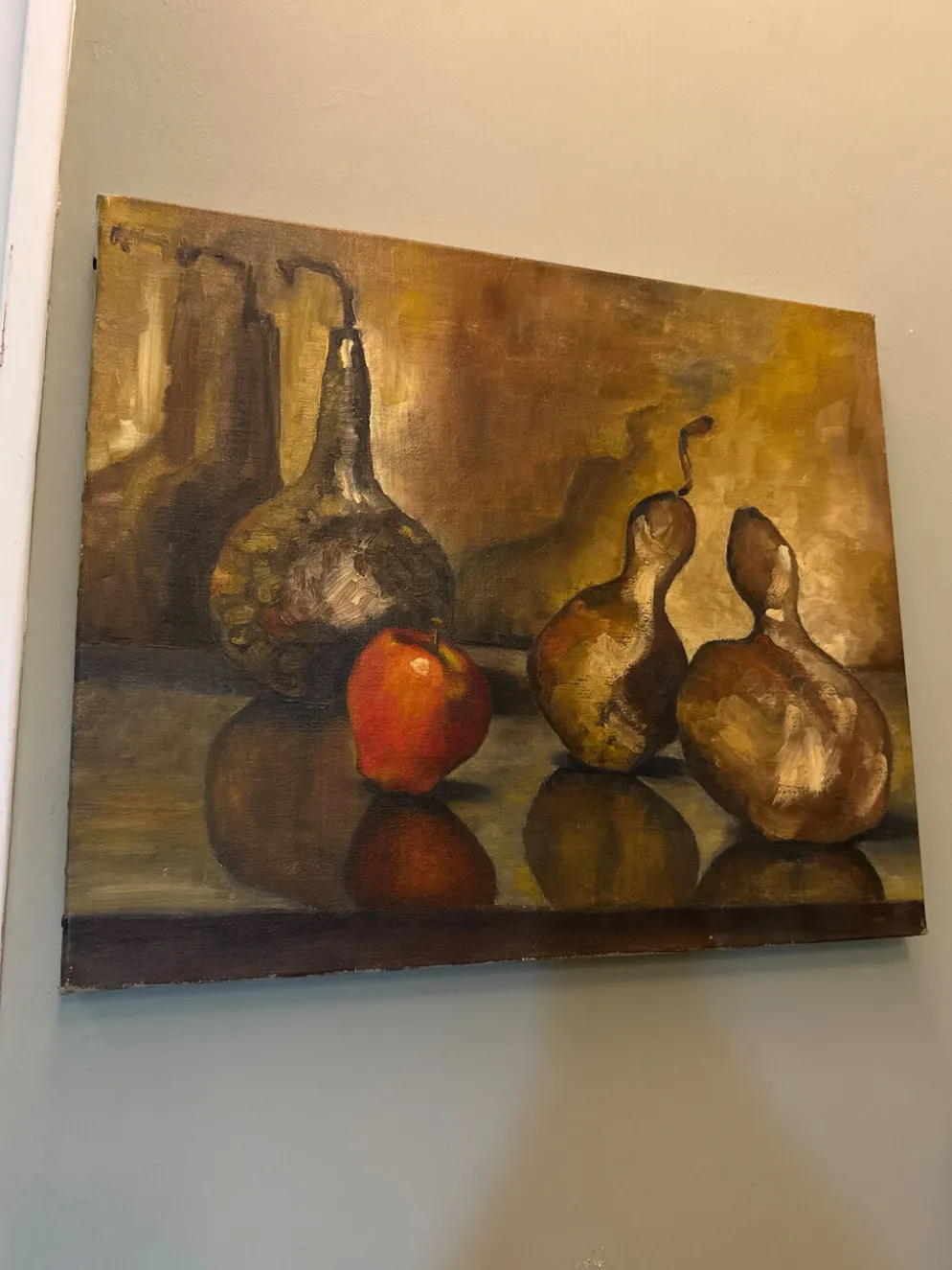 Huile sur toile nature morte