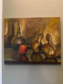Huile sur toile nature morte