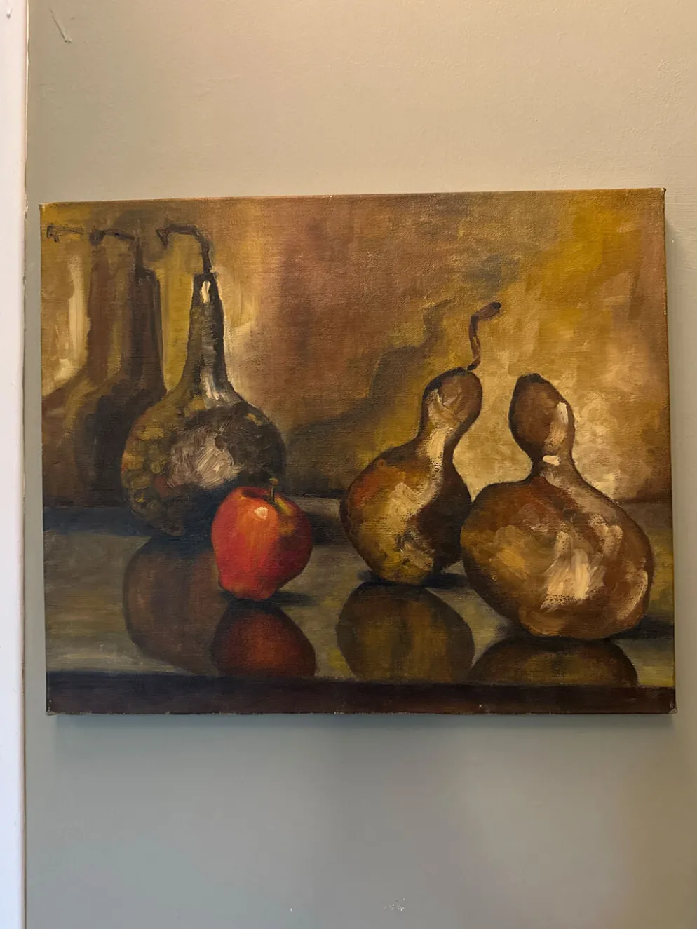 Huile sur toile nature morte