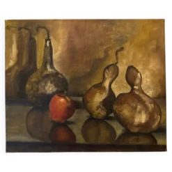 Huile sur toile nature morte