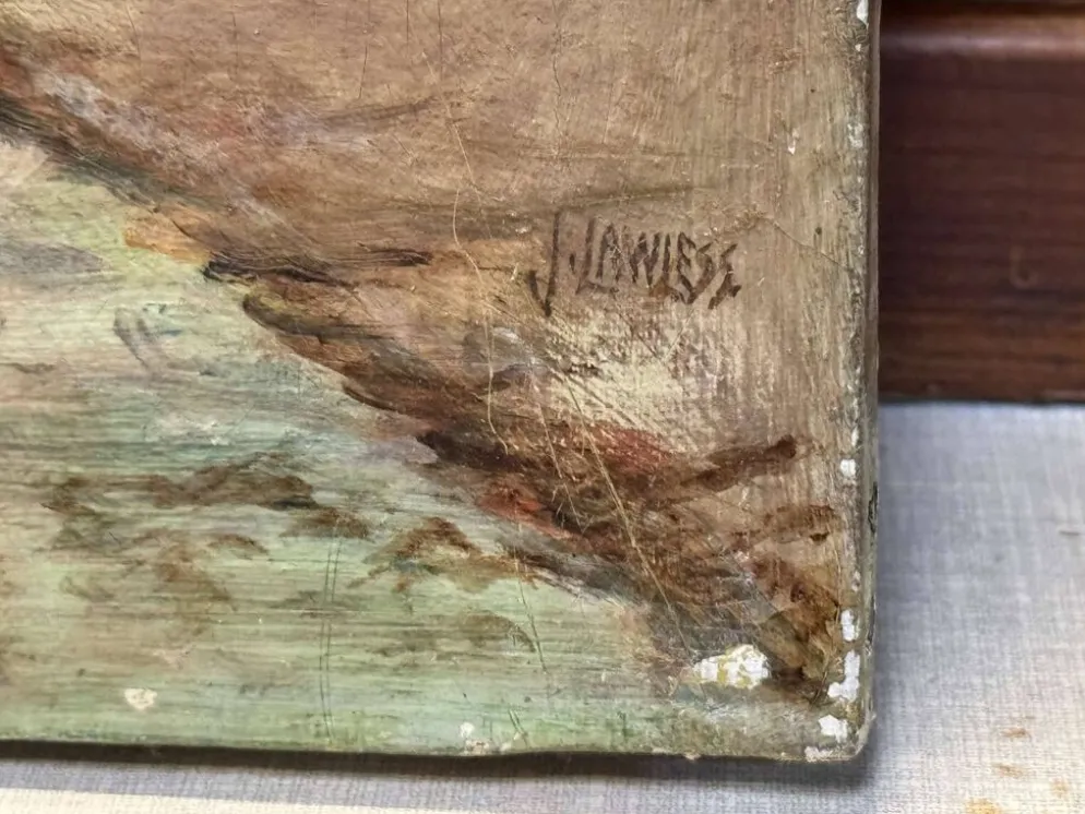 Huile sur toile orientaliste fin XIXème-début XXème signée J. Lawless