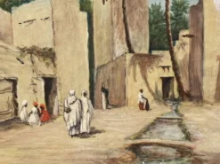 Huile sur toile orientaliste fin XIXème-début XXème signée J. Lawless