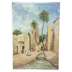 Huile sur toile orientaliste fin XIXème-début XXème signée J. Lawless