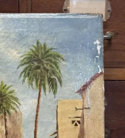 Huile sur toile orientaliste fin XIXème-début XXème signée J. Lawless
