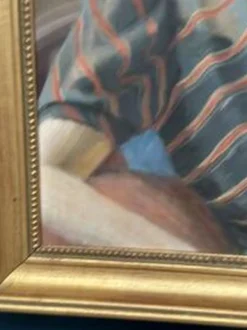 Huile sur toile originale suédoise – 'Portrait d'une dame' par Lenné – Signé – Daté 1939 – Encadré
