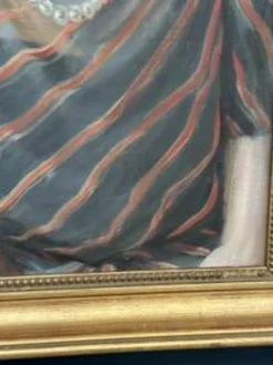 Huile sur toile originale suédoise – 'Portrait d'une dame' par Lenné – Signé – Daté 1939 – Encadré