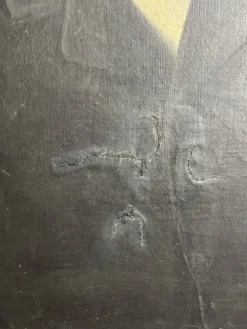 Huile sur toile portrait ancêtre signé A. Juliard daté XIXème