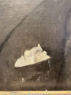 Huile sur toile, portrait d'un homme