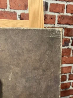 Huile sur toile, portrait d'un homme