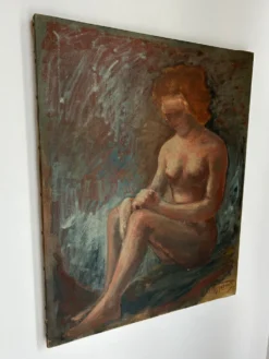 Huile sur toile période art deco