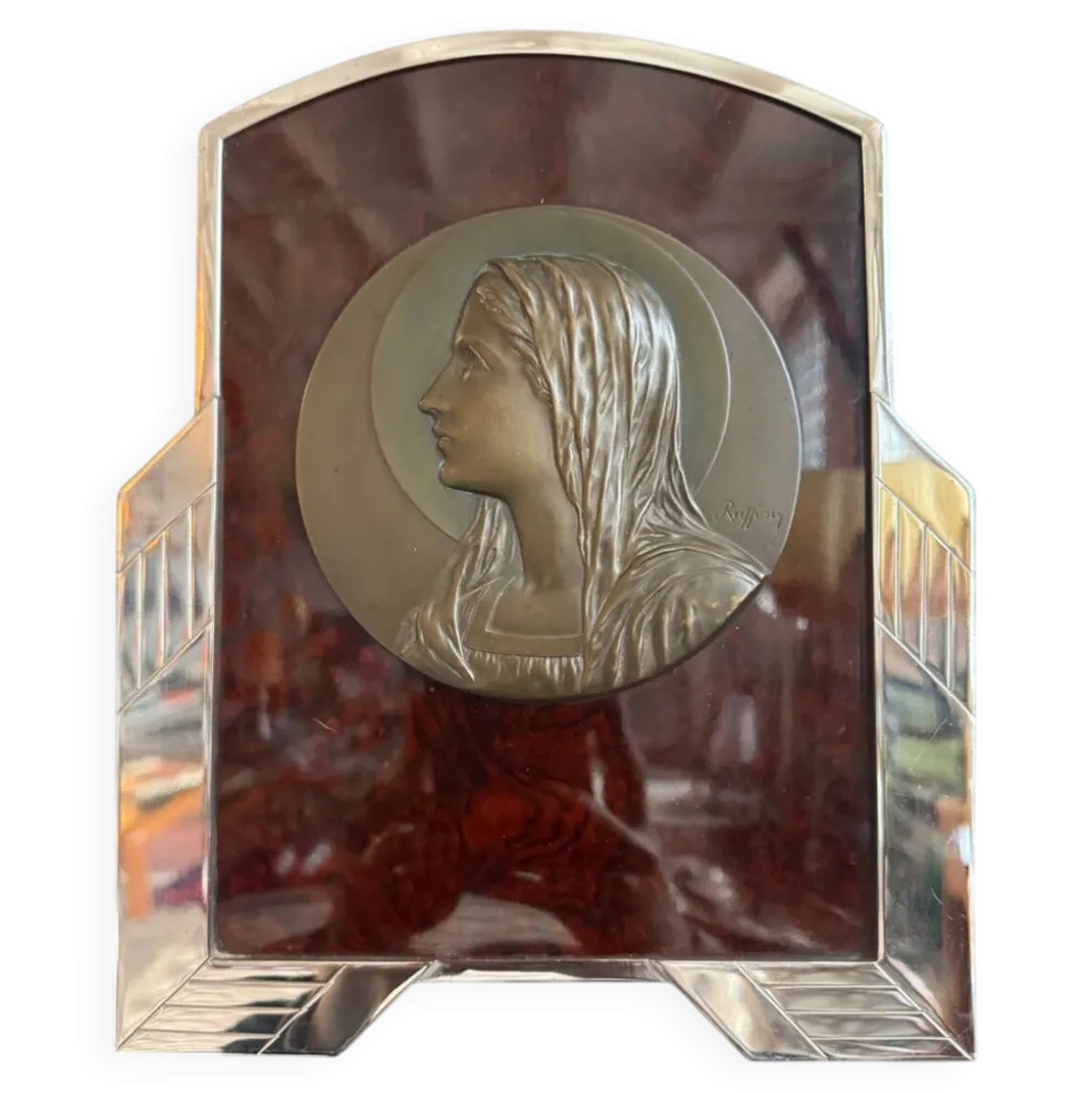 Icône chrome, Bakelite et bronze Art Déco