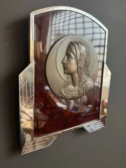 Icône chrome, Bakelite et bronze Art Déco