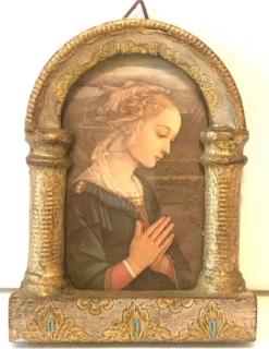 Icône florentine bois doré