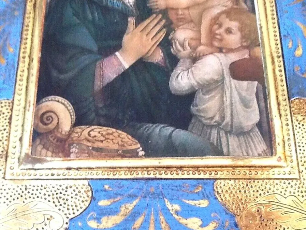 Icône religieuse polychrome