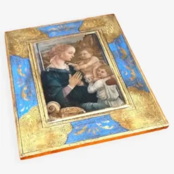 Icône religieuse polychrome