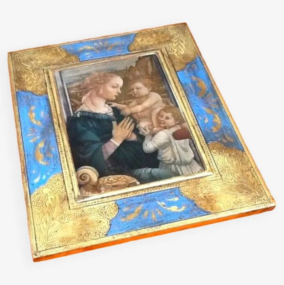 Icône religieuse polychrome