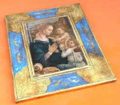 Icône religieuse polychrome