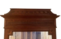 Important miroir trumeau Henri II chêne massif XIXème