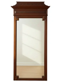 Important miroir trumeau Henri II chêne massif XIXème