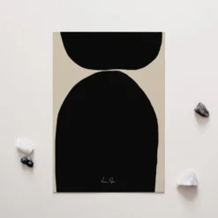 Impression d'art abstraite encadrée, impression giclée, 50 x 70 cm