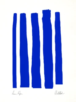 Impression giclée abstraite bleue, 50x70cm