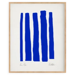 Impression giclée abstraite bleue, 50x70cm