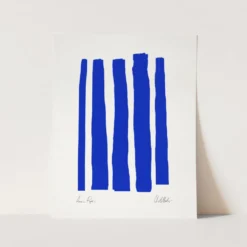 Impression giclée abstraite bleue, 50x70cm