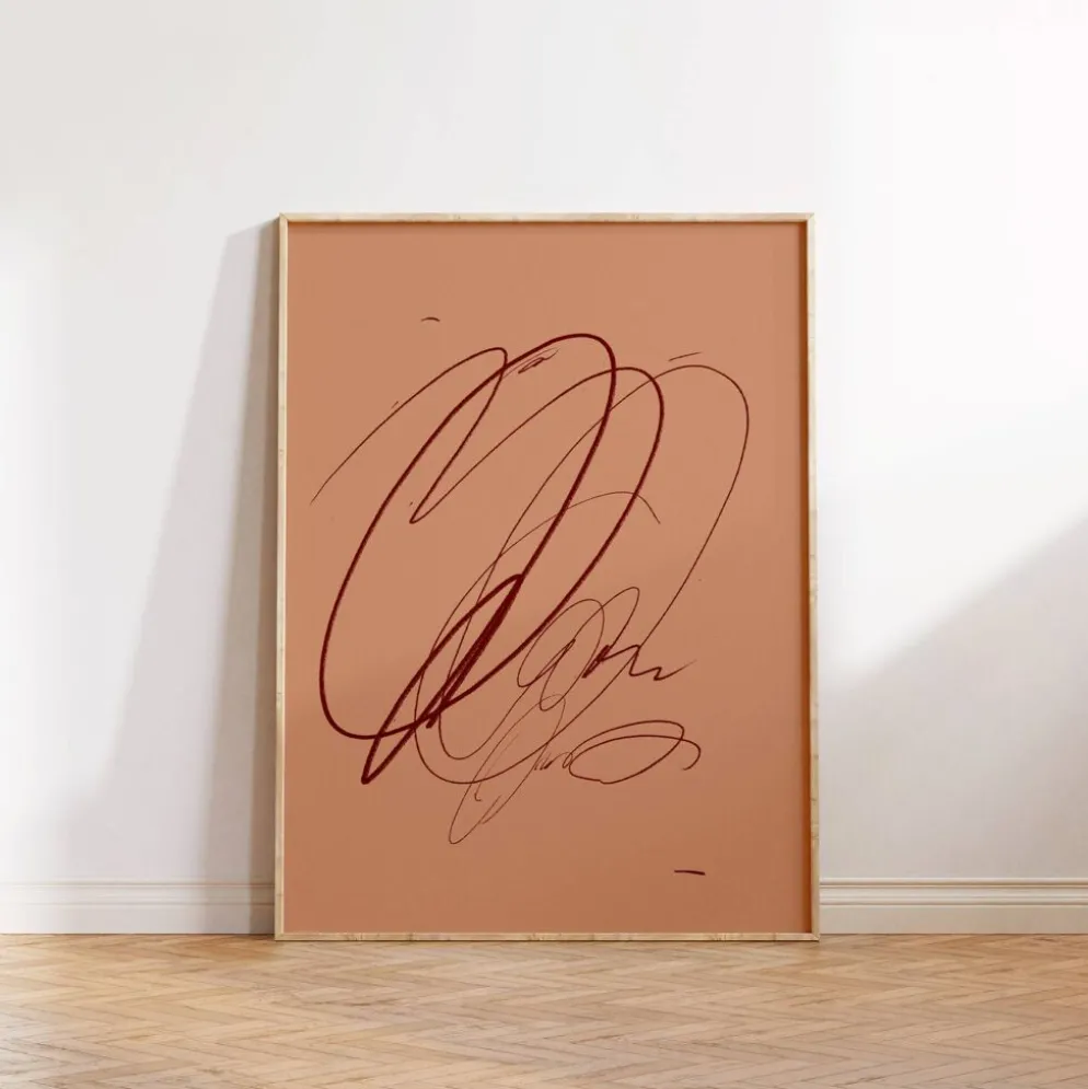 Impression giclée de lignes abstraites, 50x70 cm
