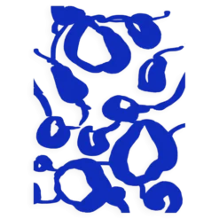 Impression giclée d'une composition abstraite bleue