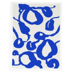 Impression giclée d'une composition abstraite bleue