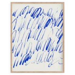 Impression giclée d'une peinture abstraite bleue