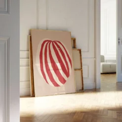Impression giclée à rayures abstraites, 50x70cm