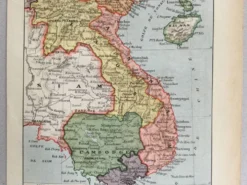 Impression vintage histoire indo-chine