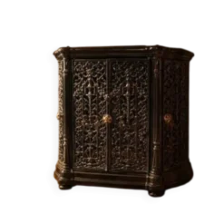 Insert de cheminée décoratif antique en fonte ornée noire style français des années 1900