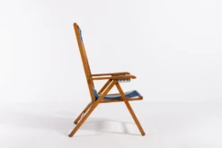 Italian foldable chaise longue by Fratelli Reguitti 1960
