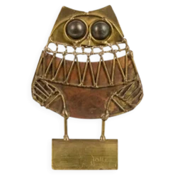 Jarcz. Sculpture de chouette brutaliste. Années 1970