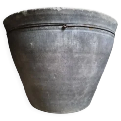 Jardinière ancienne en terre cuite – Cuve à lessive XIXe siècle XXL